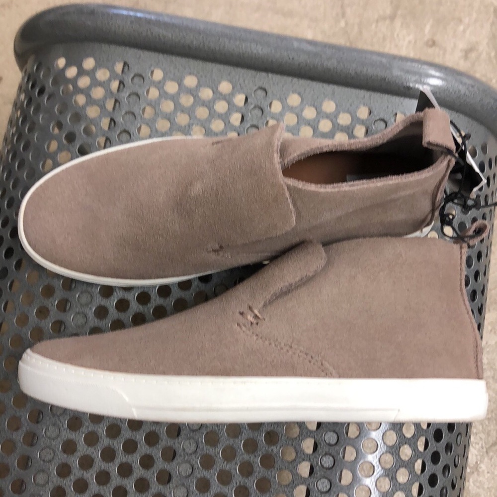 NWT suede high top sneakers